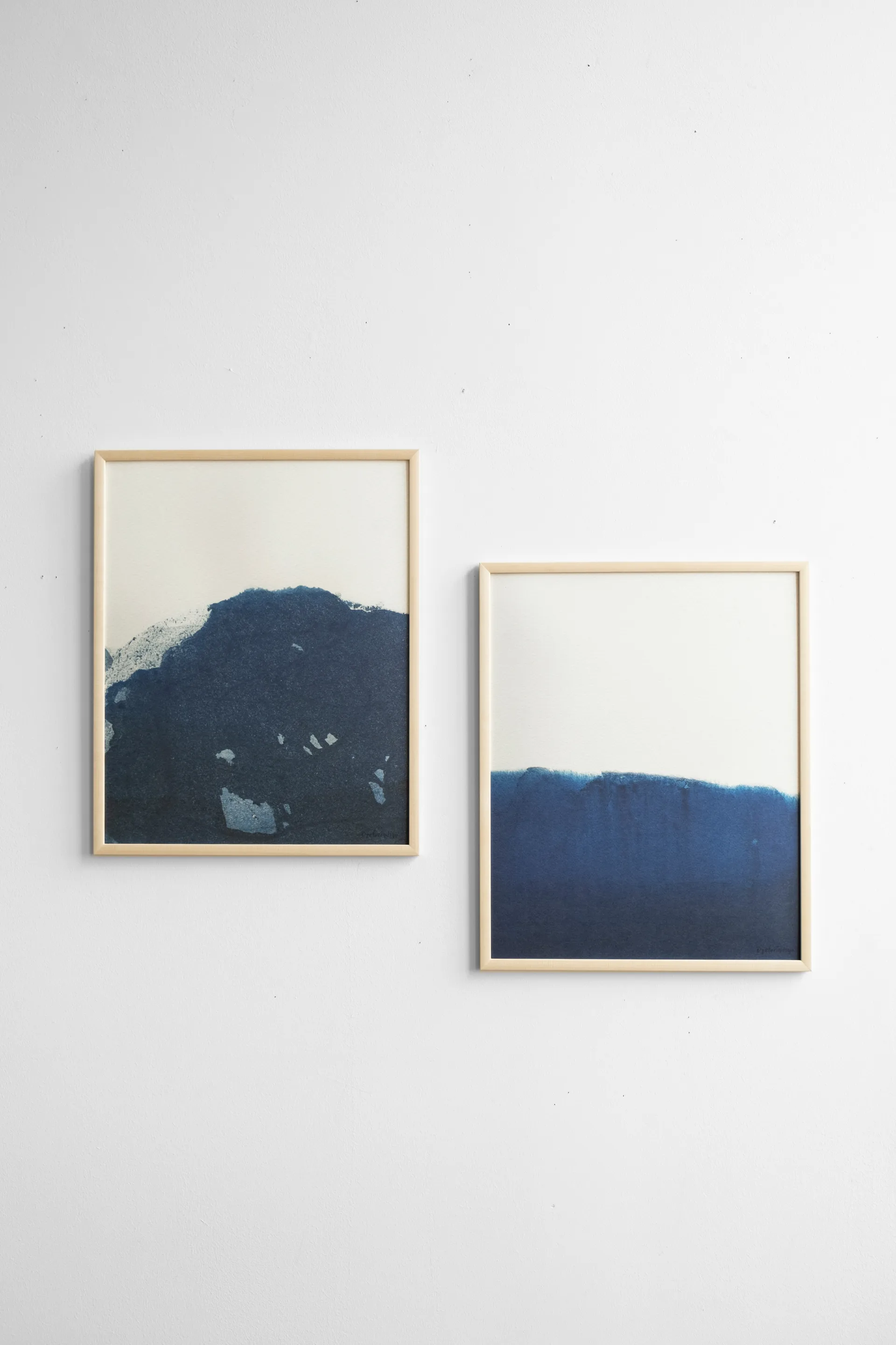 Dyeforindigo ocean 1 plakat 40x50 cm, Blå/Hvid Fine Little Day