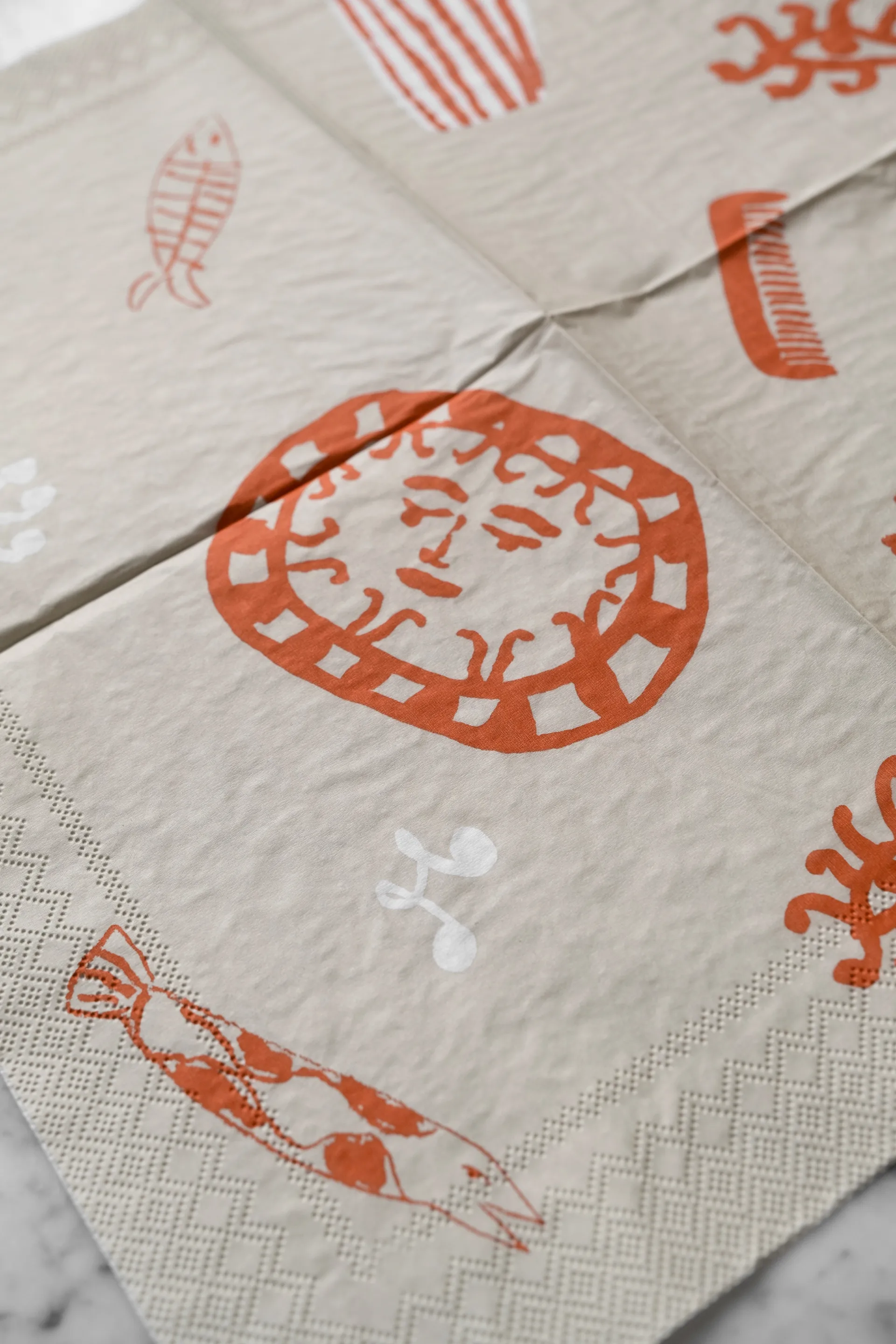 Figures serviet 20-pak, Beige-red Fine Little Day