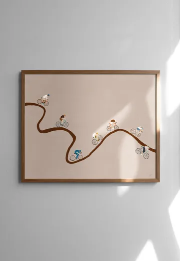 Giro plakat - Beige, 50x40 cm - Fine Little Day