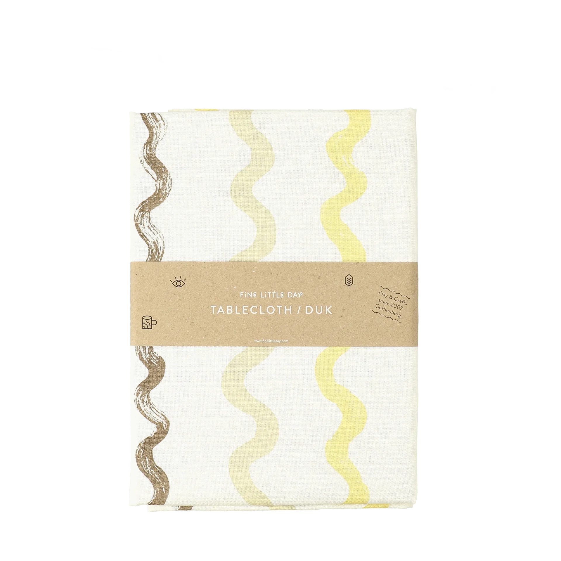 Randig borddug 149x250 cm, White-yellow Fine Little Day
