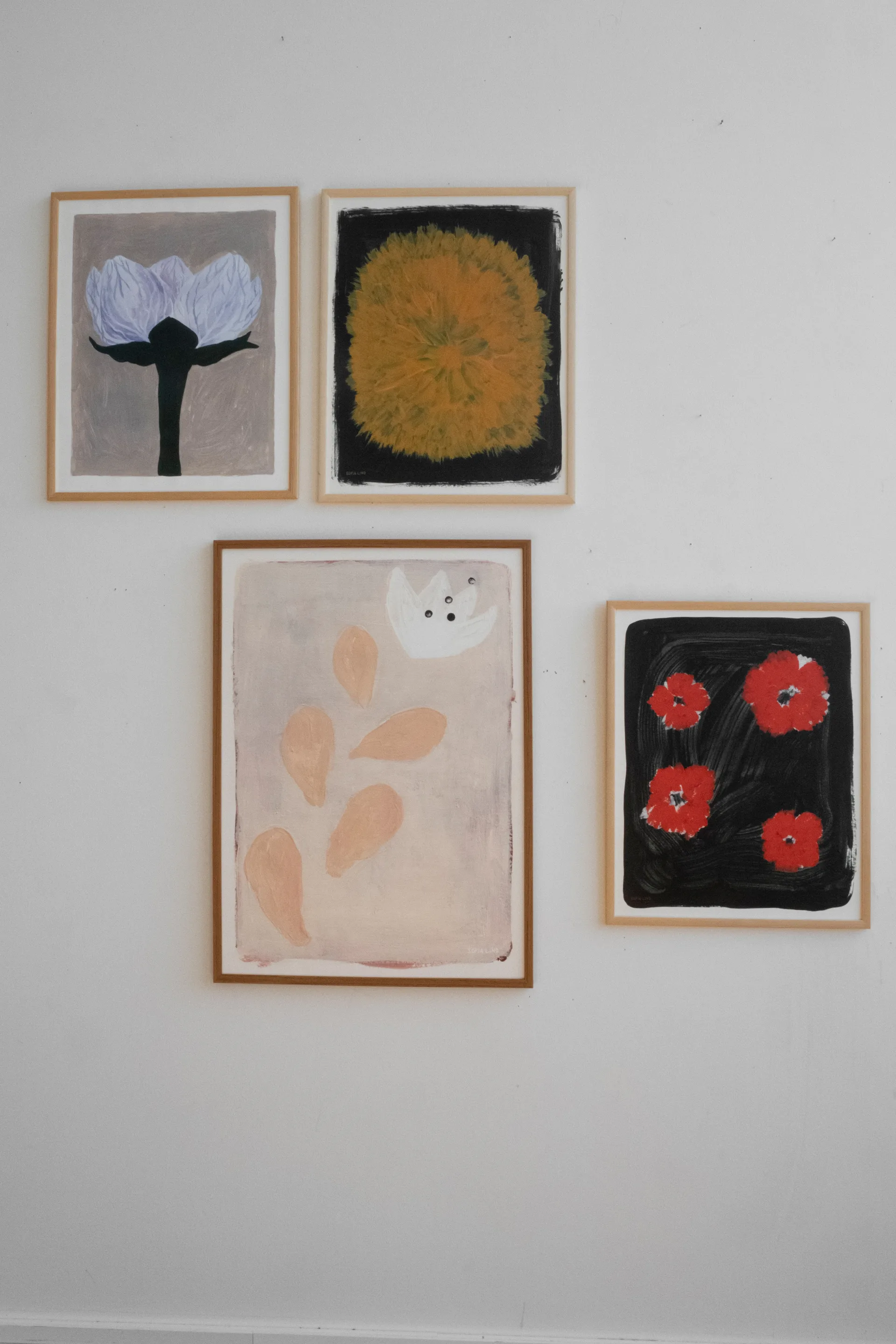 Scarlet pimpernel plakat 40x50 cm, Rød/Sort Fine Little Day