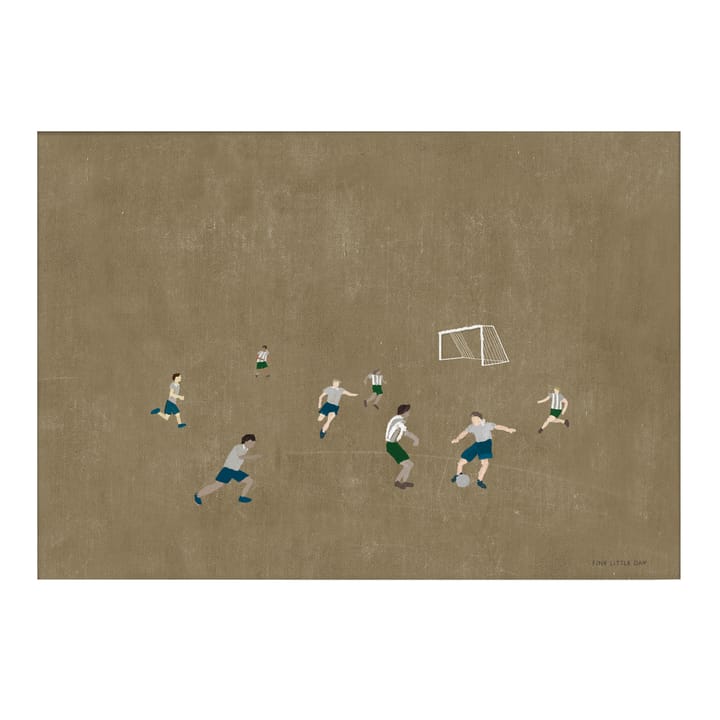 Soccer plakat 50x70 cm, Brun Fine Little Day