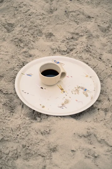 Swimmers bakke Ø38 cm - Beige - Fine Little Day