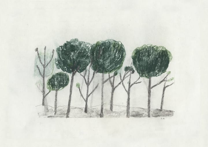 Trees plakat 50x70 cm
 - Sort/Offwhite - Fine Little Day