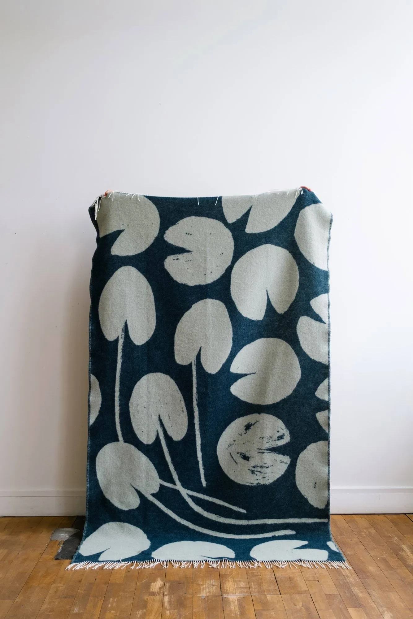 Water lilies plaid 130x220 cm, Grøn Fine Little Day