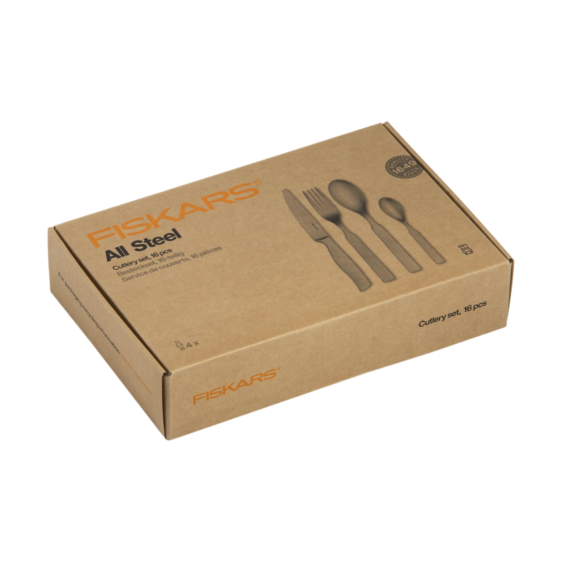 All Steel bestiksæt, 16 dele Fiskars