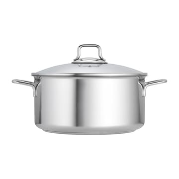 Fiskars gryde- & kasserollesæt med glaslåg 3 dele - Rustfrit st�ål - Fiskars
