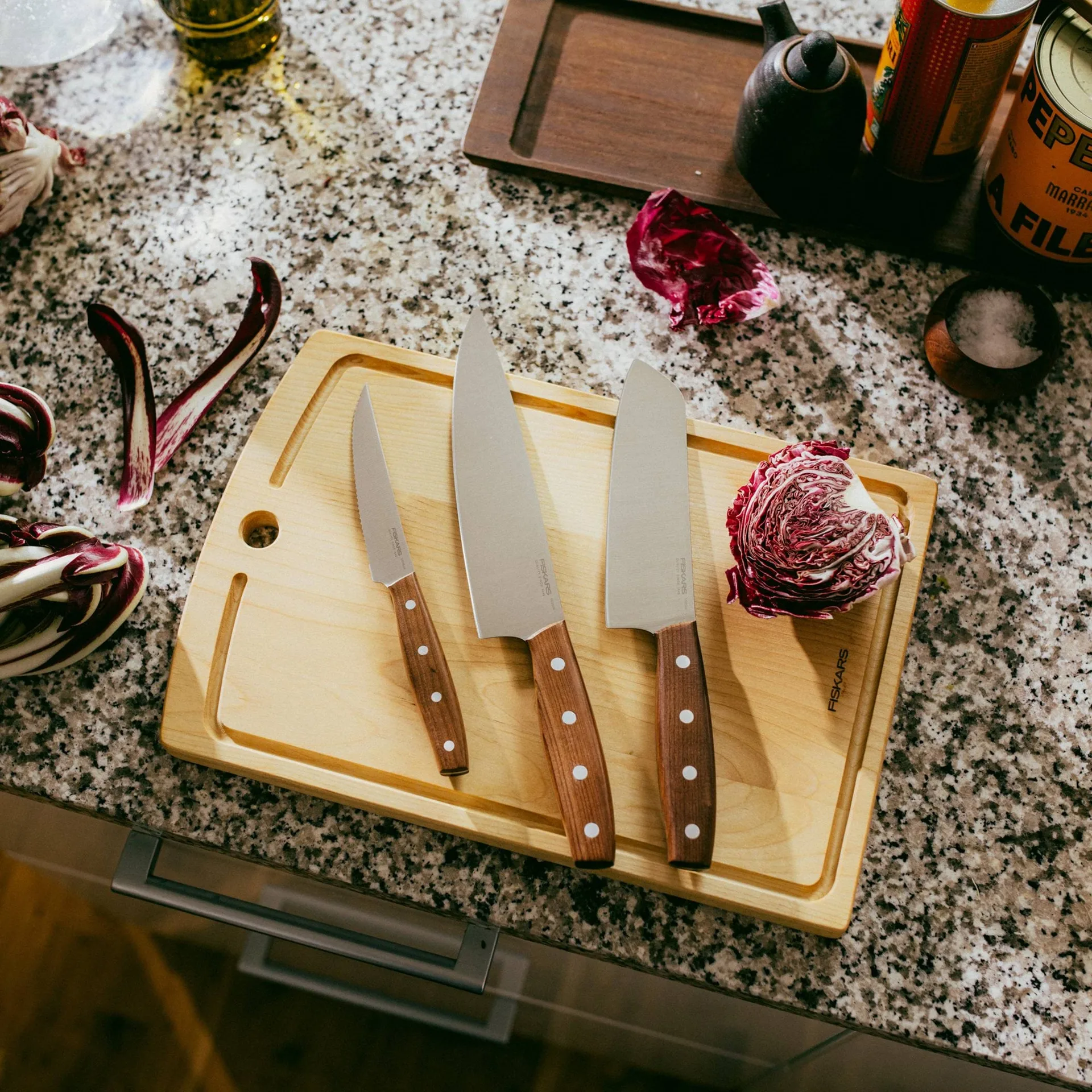 Folken knivsæt, 3 dele Fiskars