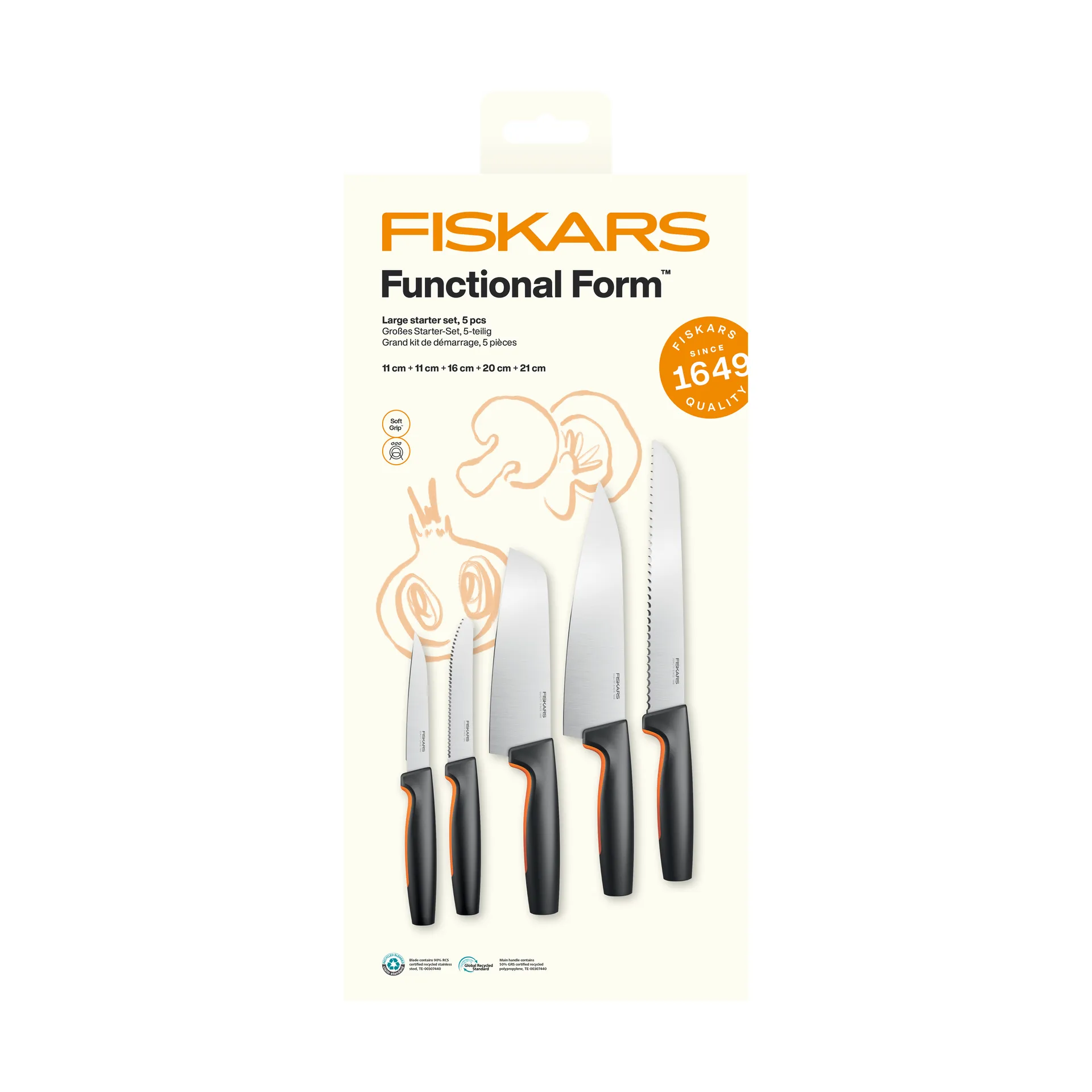 Functional Form knivsæt, Stort Fiskars