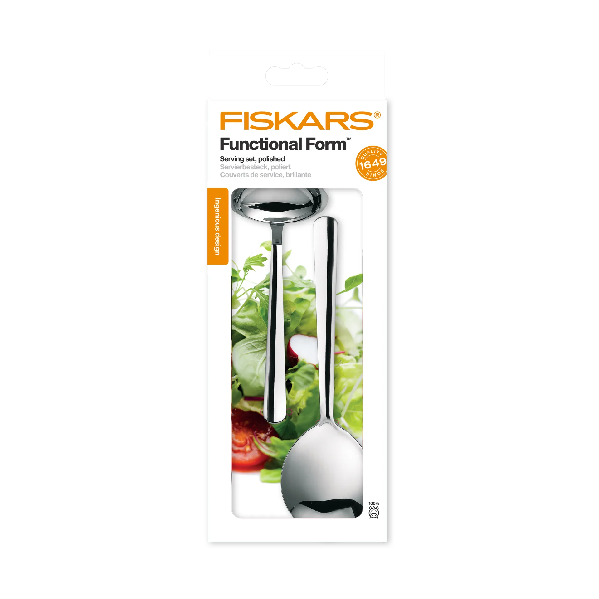 Functional Form serveringsbestik 2 dele, Blank Fiskars