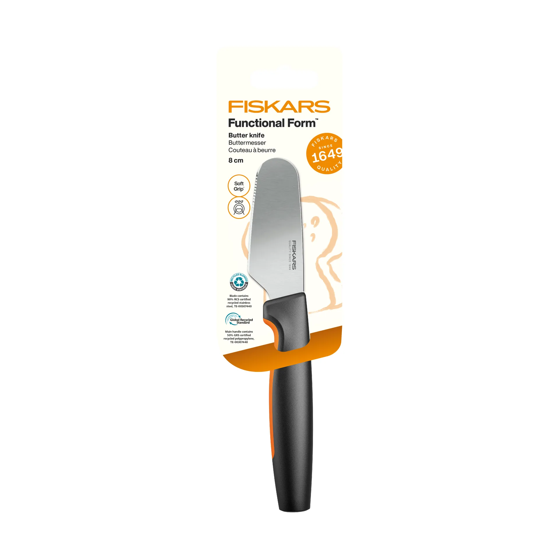 Functional Form smørkniv, Rustfrit stål Fiskars
