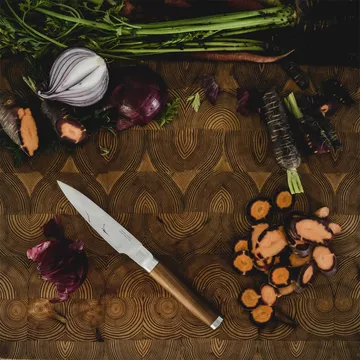 Norden kokkekniv + grøntsagskniv knivsæt 2 dele - Rustfrit stål-birk - Fiskars