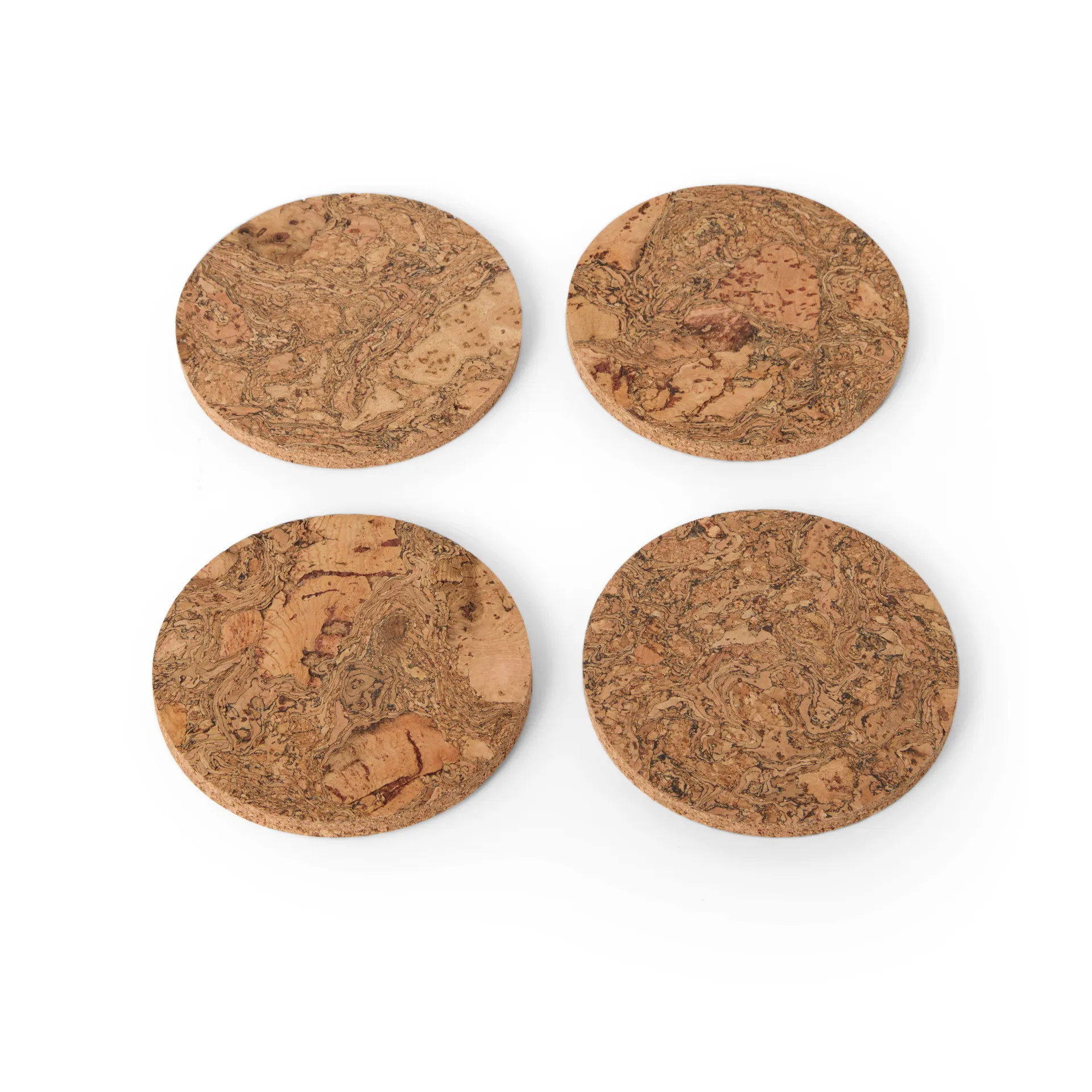Cork glasbrikker 4-pak, Natural Formgatan
