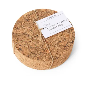Cork glasbrikker 4-pak - Natural - Formgatan