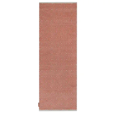 Diamond tæppe 70x200 cm - Burnt orange - Formgatan