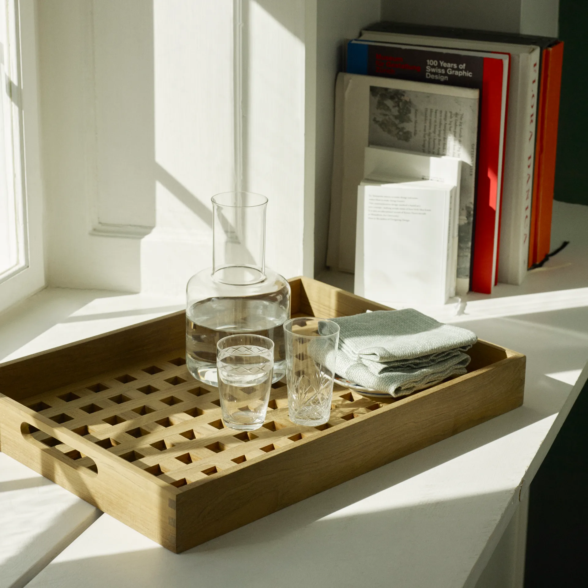 Fionia bakke 36 x 52 cm, Teak Fritz Hansen