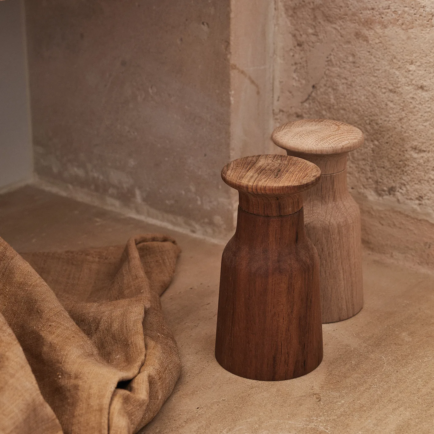 Hammer salt- og peberkværn, Olieret teak Fritz Hansen
