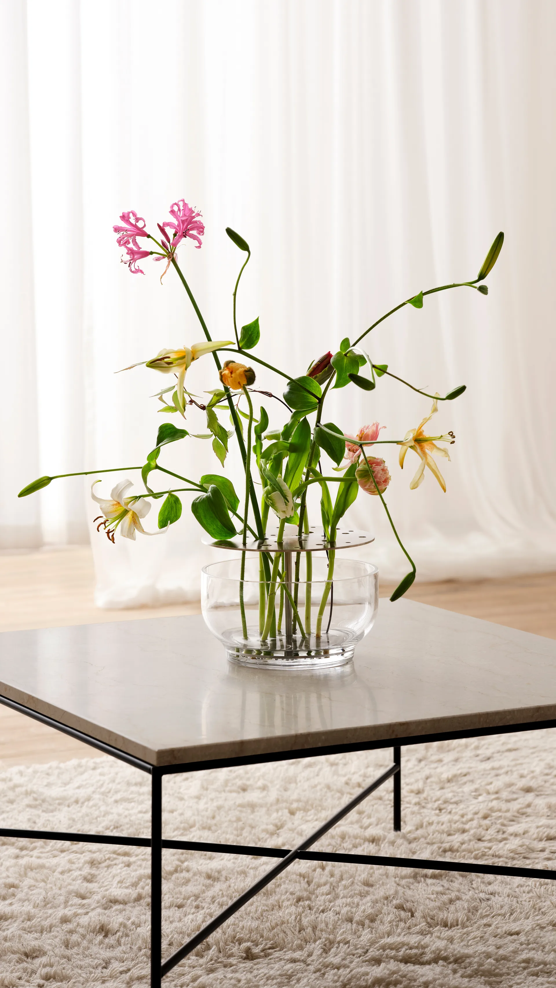 Ikebana vase rustfrit stål, Large Fritz Hansen