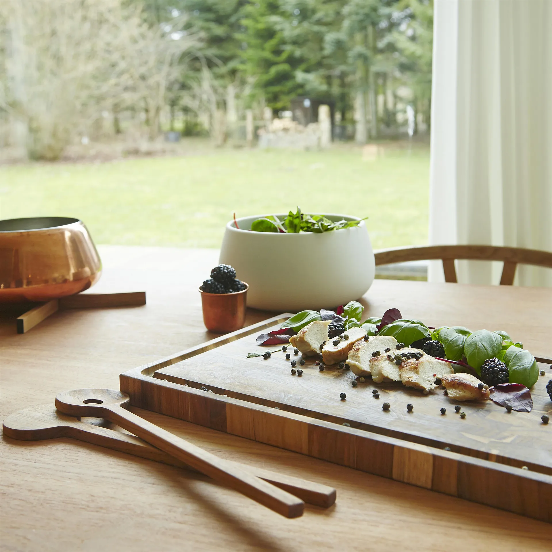 Skagerak skærebræt teak, 40 x 24 cm Fritz Hansen