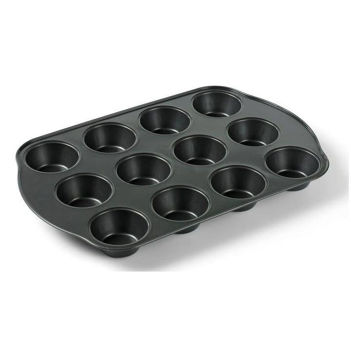 Funktion muffinsplade nonstick 12 huller - Sort - Funktion