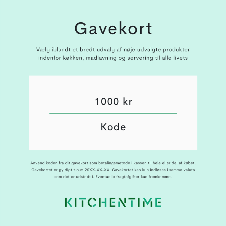 Digitalt gavekort - 1000 kr. - Gavekort