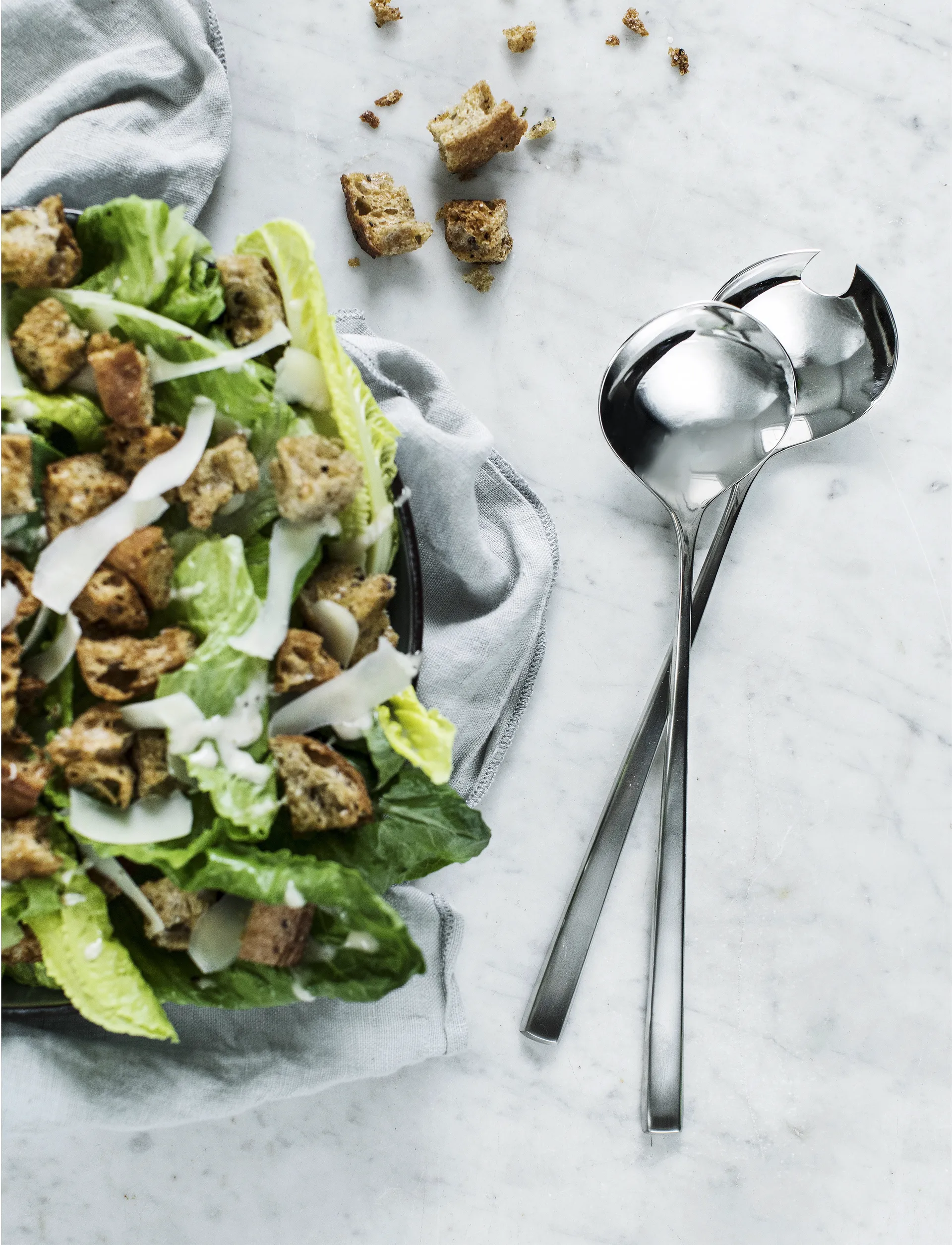 Fuga salatbestik, Rustfrit stål Gense