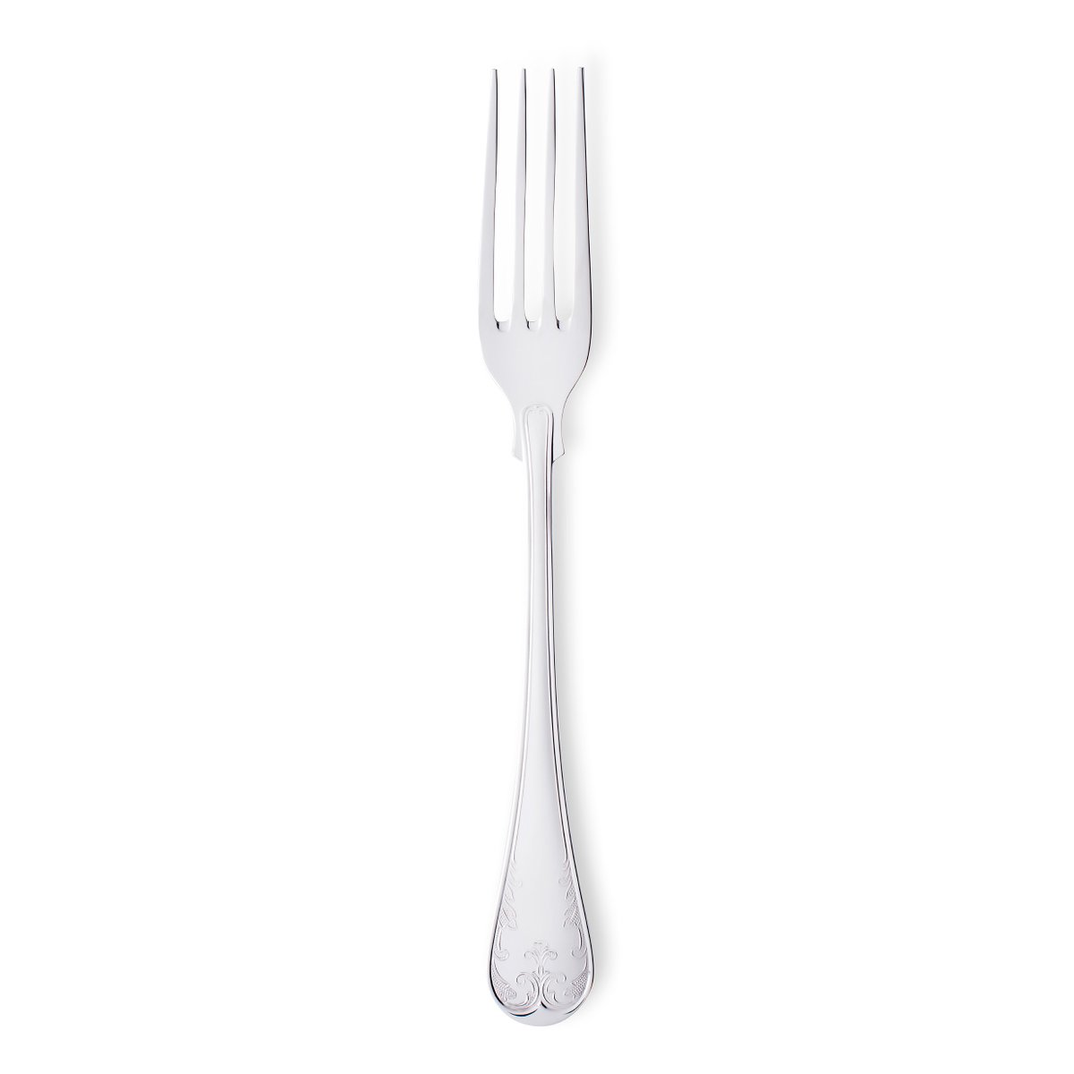 Gense Gammal Fransk gaffel sølv plet 20 cm