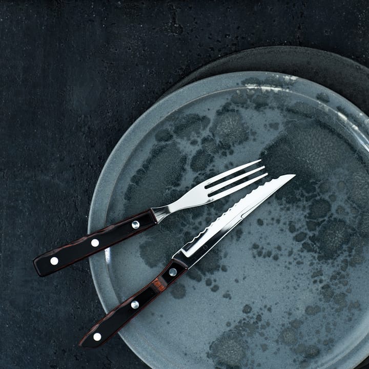 Gense Old Farmer Classic grillkniv, rødbrun Gense