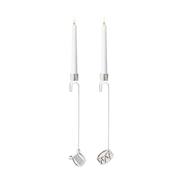 2026 års lysestagesæt - Palladium - Georg Jensen