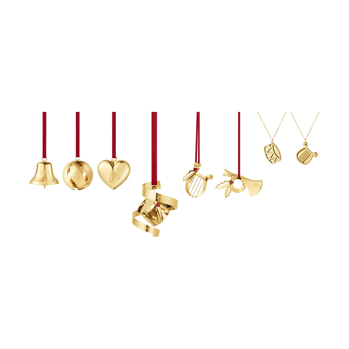 Georg Jensen 2026-års pynte-sæt Guld, 8 dele