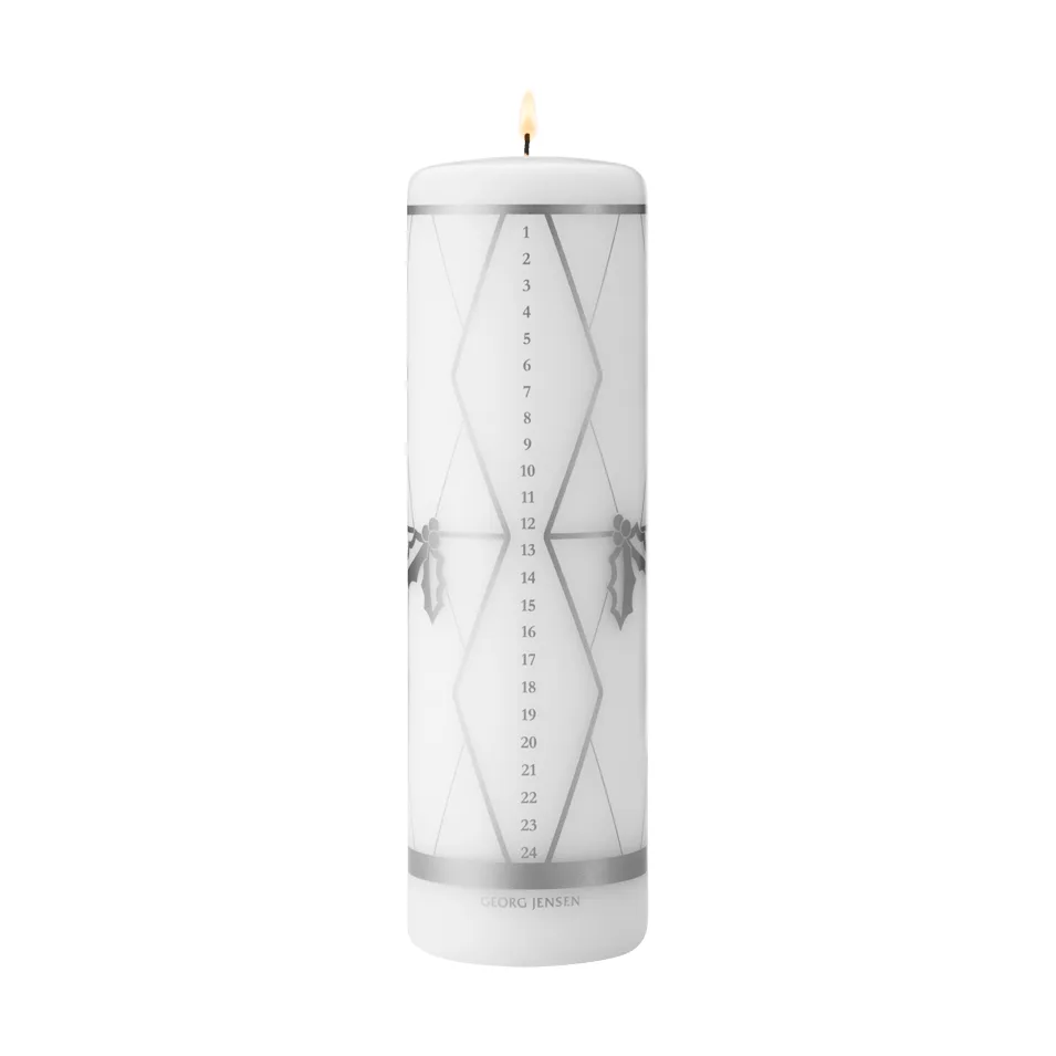 2026 kalenderlys, sølvtryk Georg Jensen