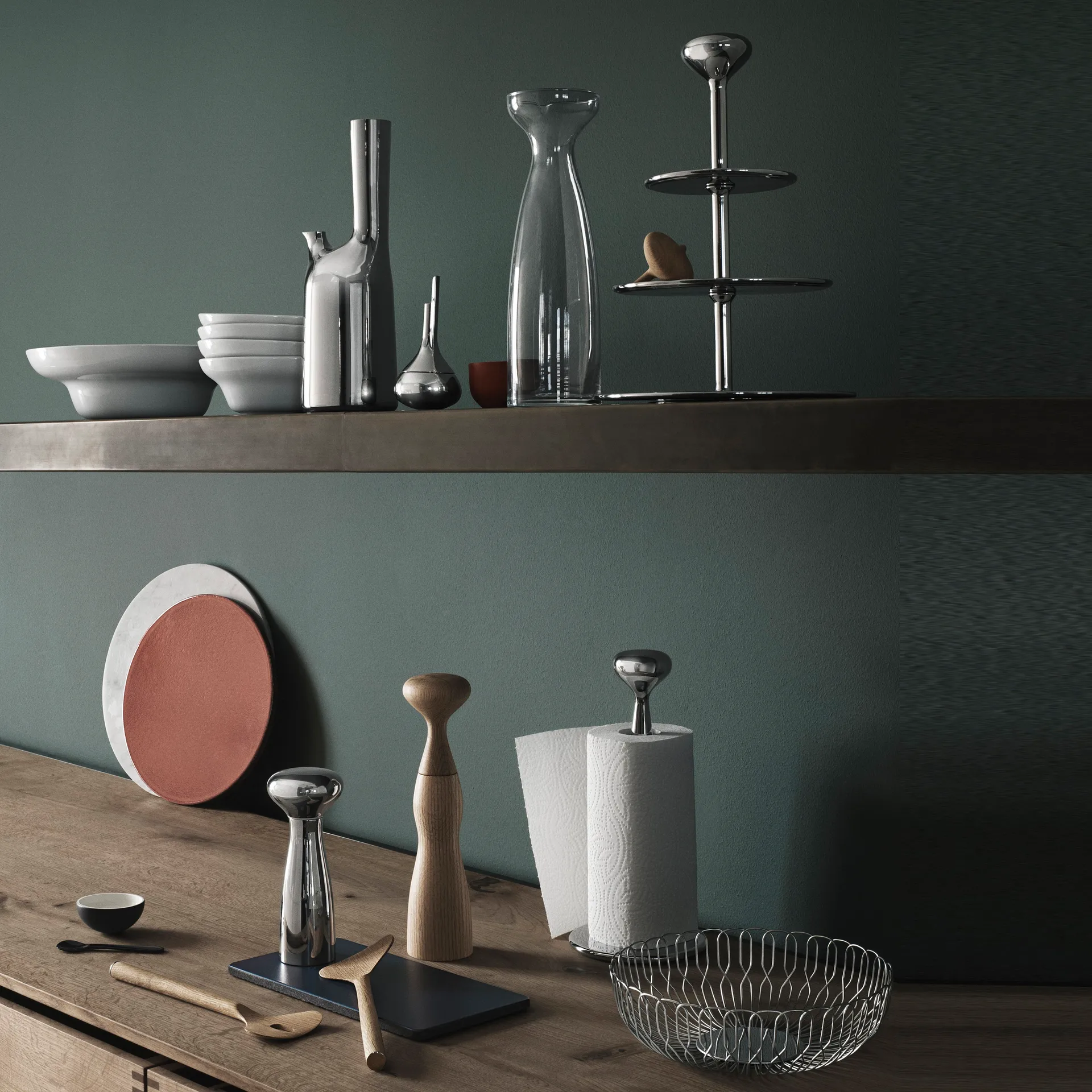 Alfredo køkkenrulleholder, 32 cm Georg Jensen