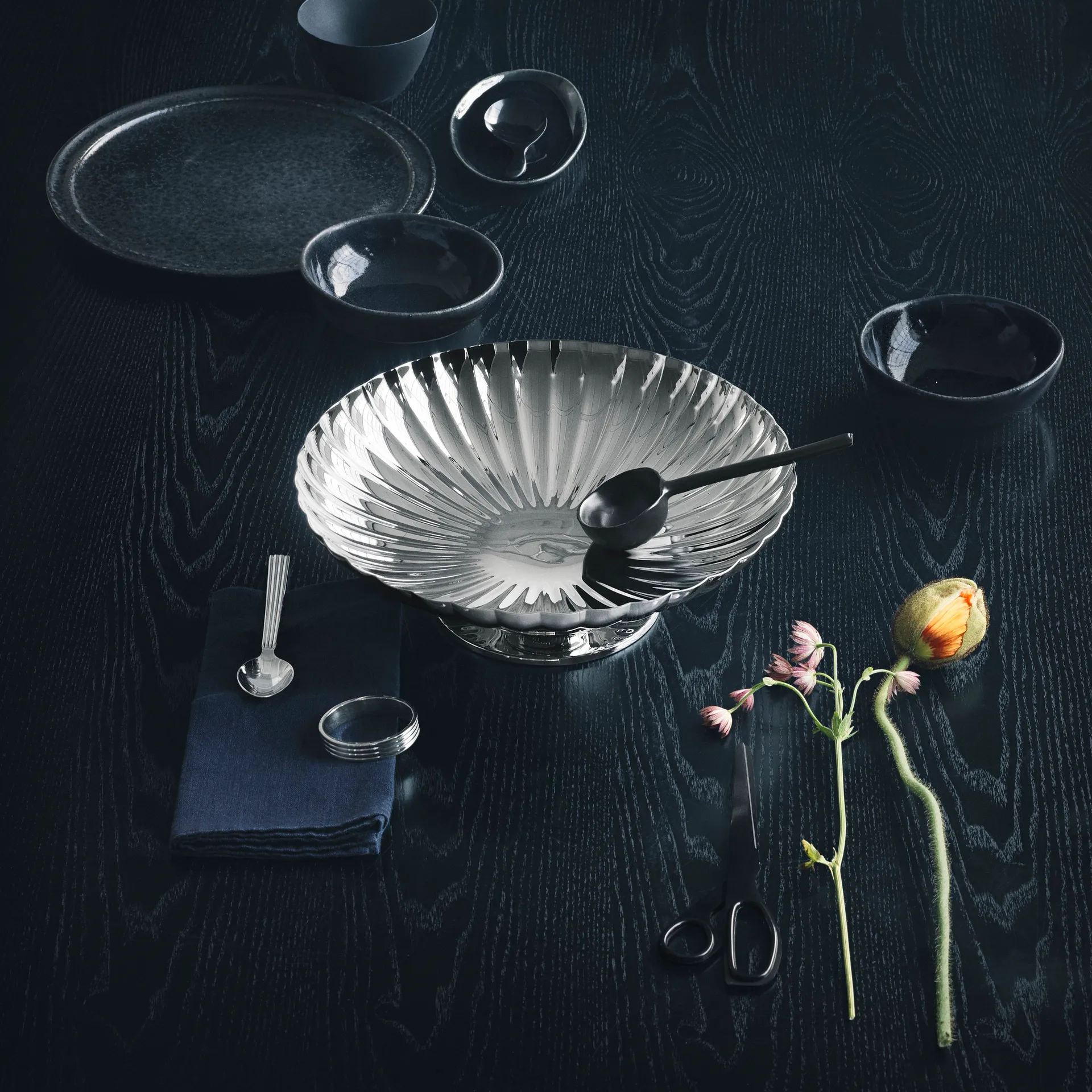 Bernadotte fad på fod, Ø 28 cm Georg Jensen