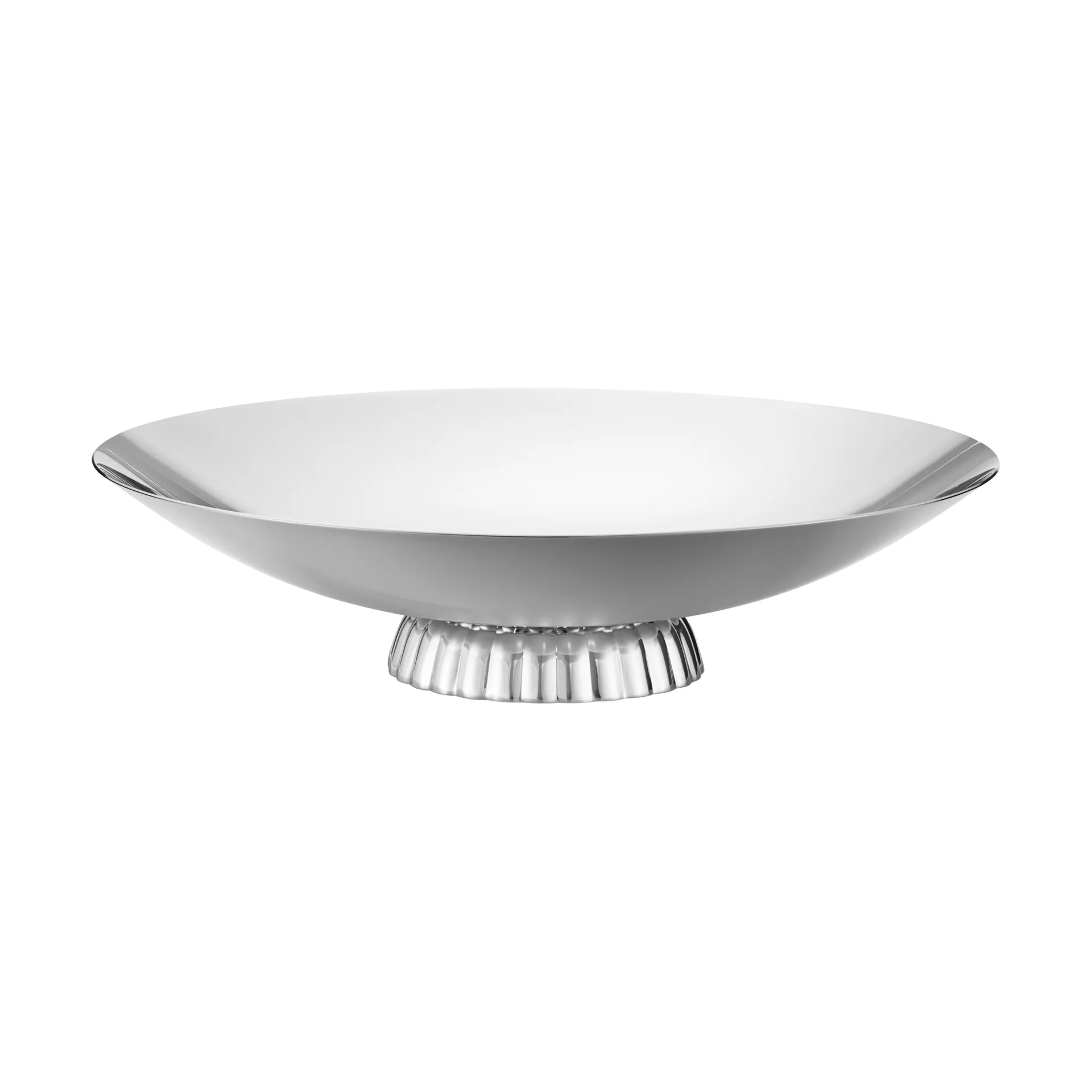 Georg Jensen Bernadotte lavt serveringsfad Rustfrit stål, Ø34 cm