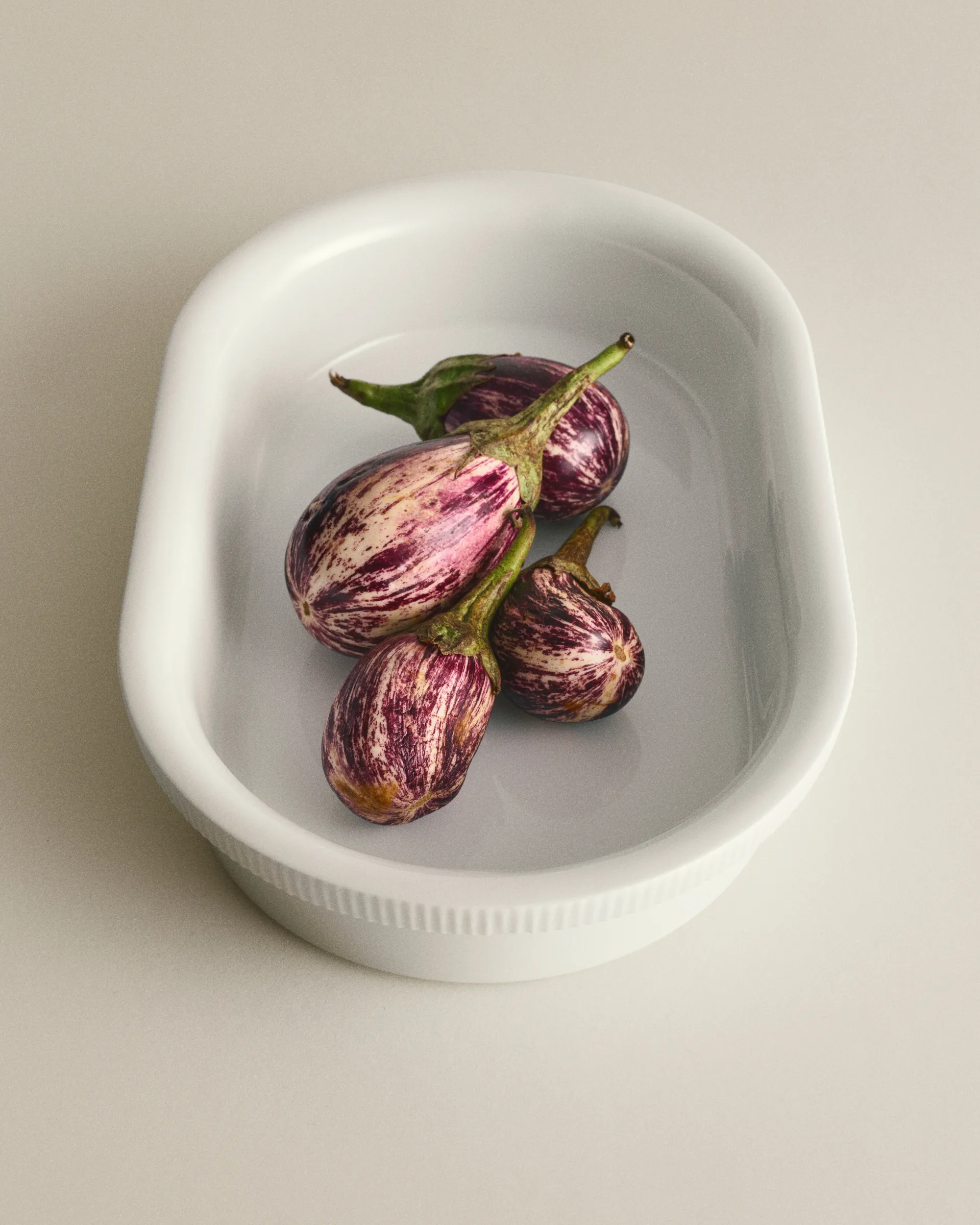 Bernadotte ovnfast fad oval 20,1x31,6 cm, Hvid Georg Jensen