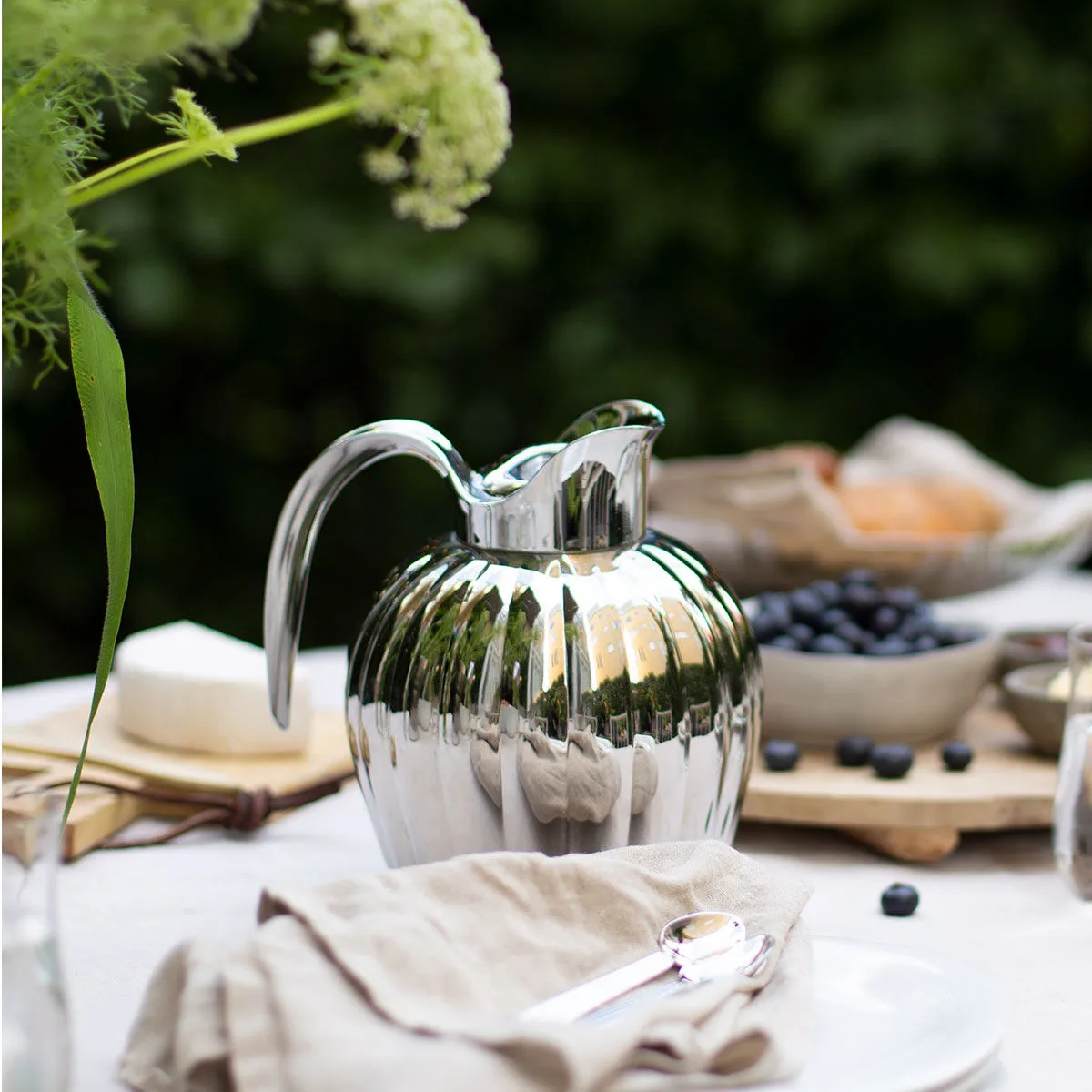 Bernadotte push låg til termokande, Rustfrit stål Georg Jensen