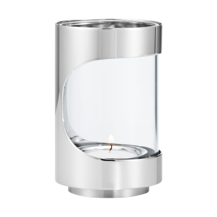 Chrome contours hurricane fyrfadsstage 12 cm - Rustfrit stål - Georg Jensen