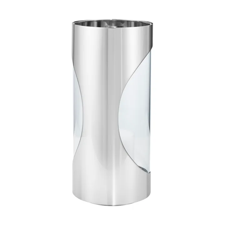Chrome contours hurricane fyrfadsstage 28 cm - Rustfrit stål - Georg Jensen