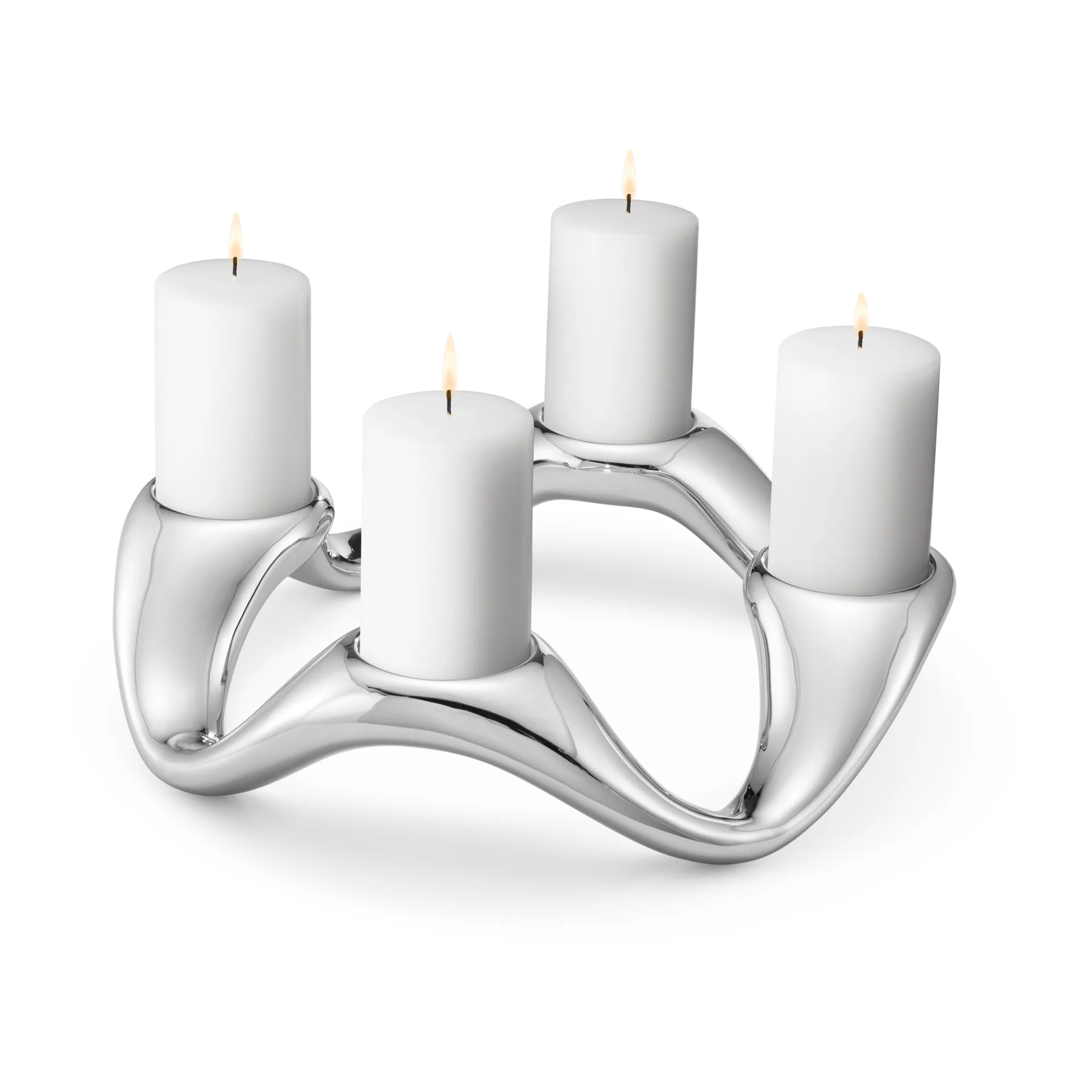 Cobra lysestage Ø33 cm, Rustfrit stål Georg Jensen
