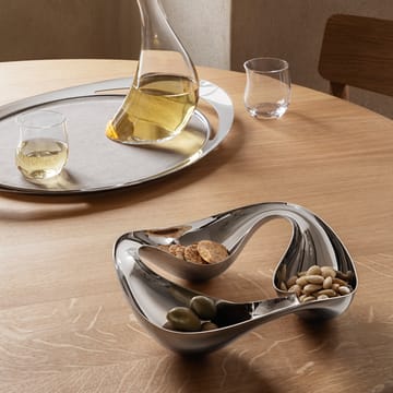 Cobra serveringsbakke - Rustfrit stål - Georg Jensen