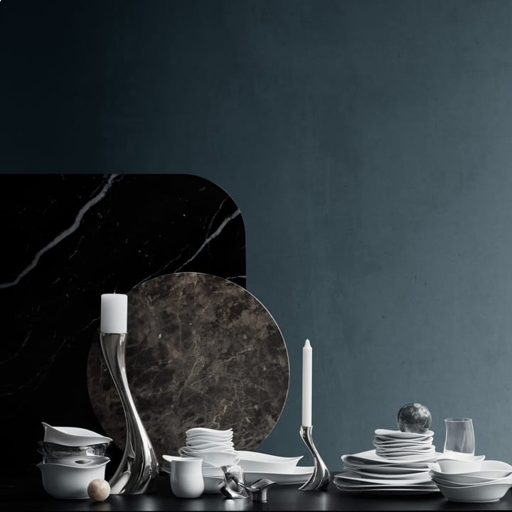 Cobra varmelysestage 2-pakke, rustfrit stål Georg Jensen
