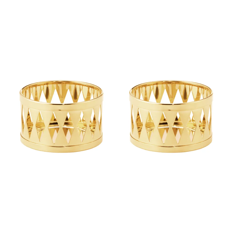 Georg Jensen fyrfadsstage 2026 Guld, 2-pak