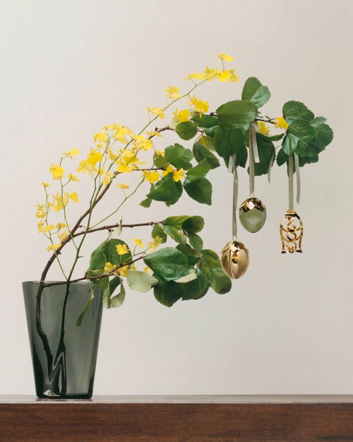 Georg Jensen påskeæg vedhæng, Grøn-18 K guldpletteret, 2026 Georg Jensen