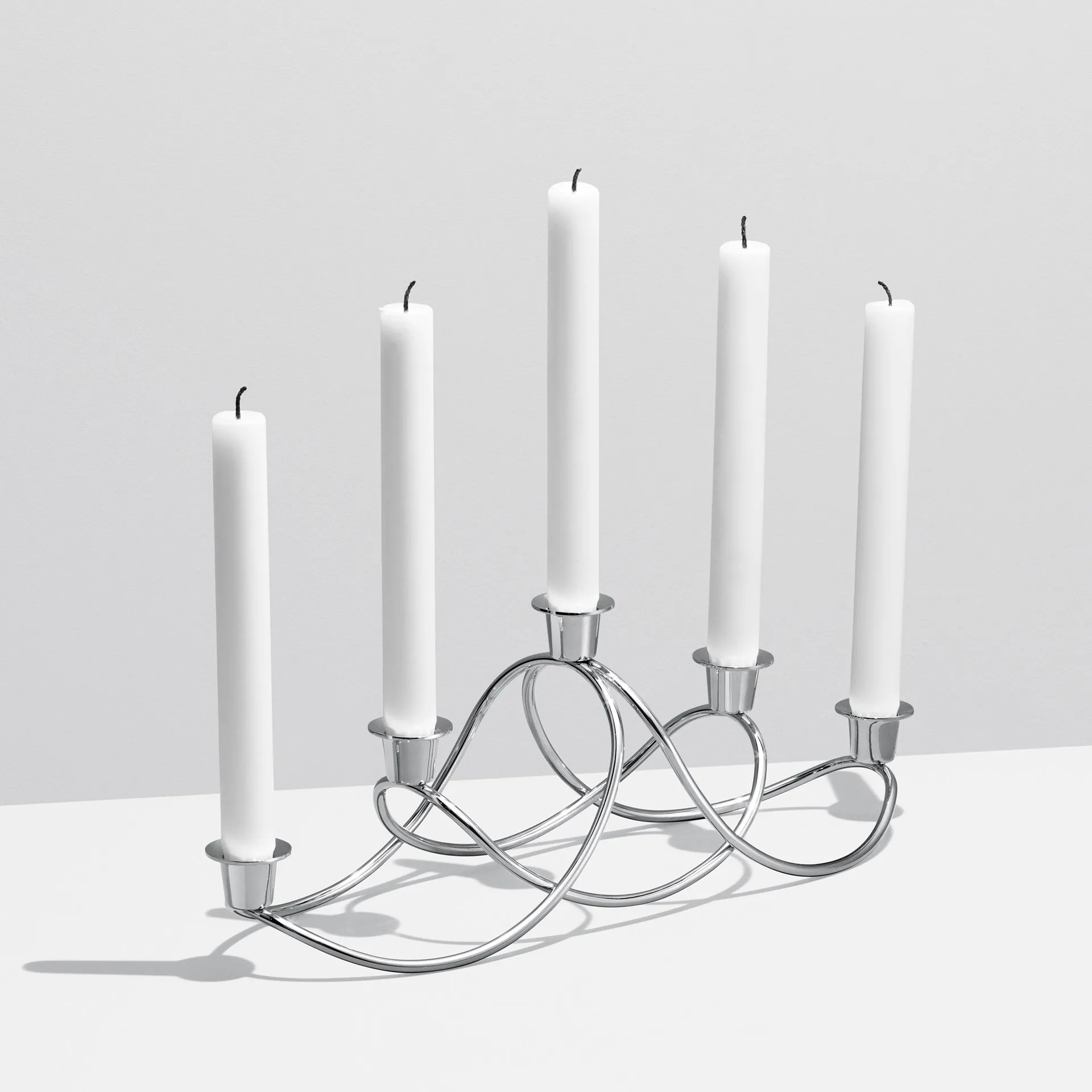 Harmony lysestage, blank Georg Jensen