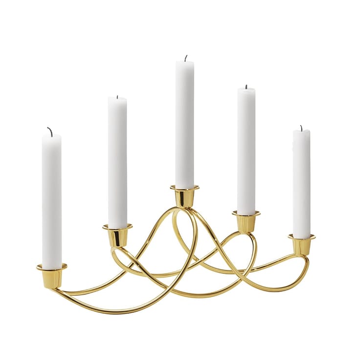 Harmony lysestage, forgyldt Georg Jensen