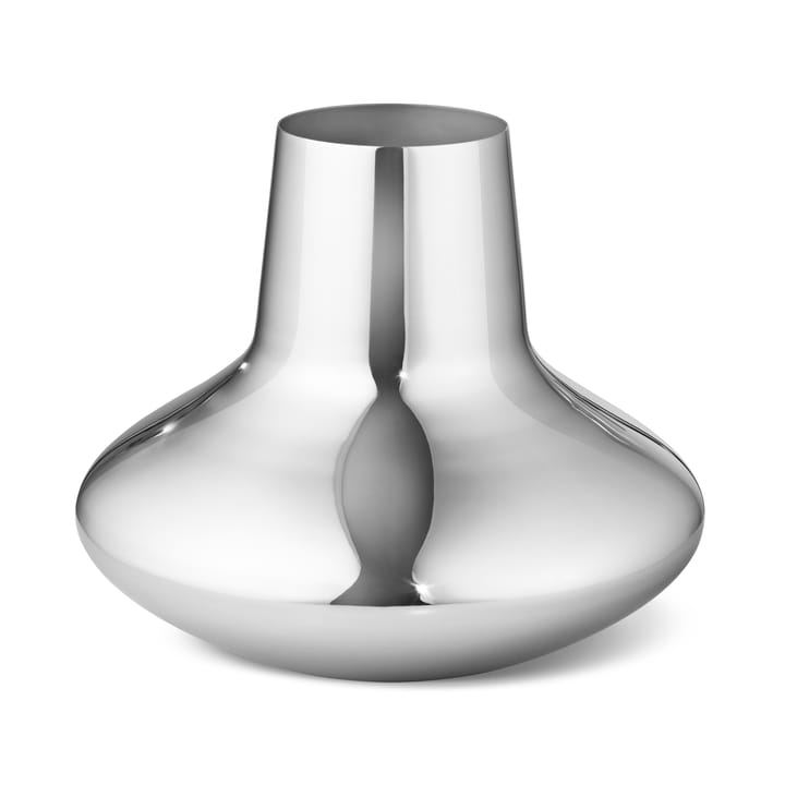 Henning Koppel vase rustfrit stål, Medium, 18,5 cm Georg Jensen