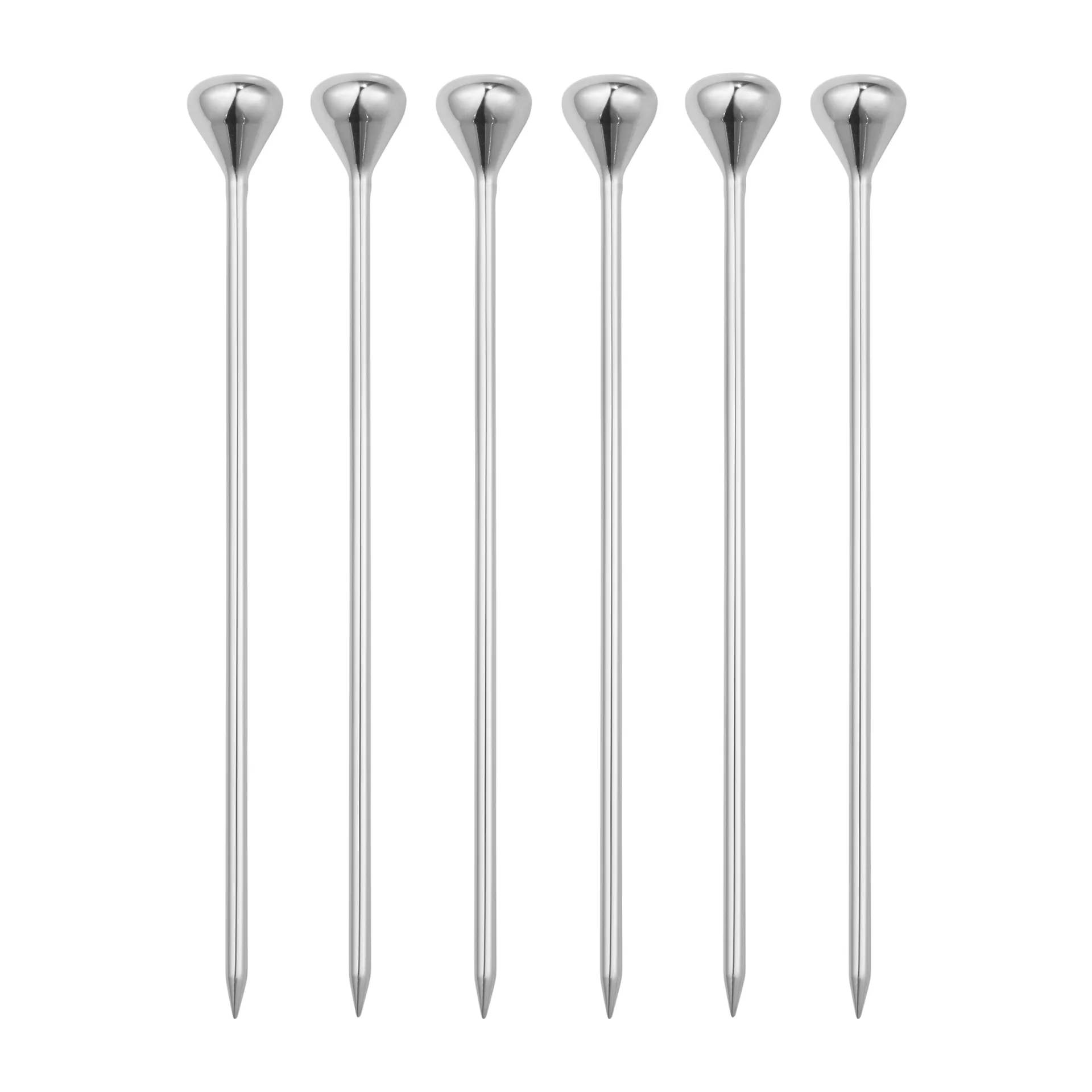 Sky cocktailpinde 6-pak, Rustfrit stål Georg Jensen