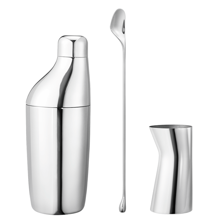 Sky set shaker Barske Måleglas, Rustfrit stål Georg Jensen