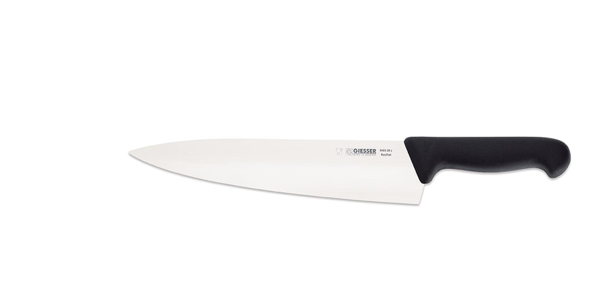 Giesser Geisser kokkekniv 26 cm Sort