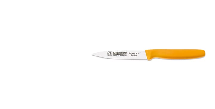 Giesser skrællekniv 10 cm, Gul Giesser